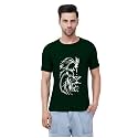 Caseria Men39s Cotton Printed T-Shirt -Lion Face