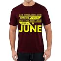 Caseria Men's Cotton Printed T-Shirt -Best Born in June Pattern | 100% Cotton | Half Sleeves | Regular Fit | Printed | Round Neck | Graphic T Shirt