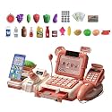 Cash Register Playset with Lights and Sounds Store for Girls Birthday Gifts Pink|Toys & Hobbies | Educational | Other Educational Toys|1 Kids Supermarket Cash Register Playset