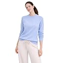 Cashmeren Women’s Basic Crewneck Sweater 100% Pure Cashmere Long Sleeve Round Neck Pullover
