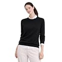Cashmeren Women’s Basic Crewneck Sweater 100% Pure Cashmere Long Sleeve Round Neck Pullover