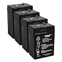 Casil 6V 4Ah Rechargeable Sealed Lead Acid Replacement Battery (CA640-4PC)
