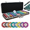 CASINO KART Professional Casino Poker Chips Set with Premium Carry Case | 500 Clay Chips, 40 mm, 14g | Ideal for Poker, Teen Patti, Roulette, Blackjack, Flush &amp; Rummy