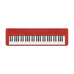 casio casiotone ct-s1 61-key touch sensitive portable keyboard - red