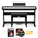 Casio CDP-S160 88-Key Compact Digital Piano - Black Bundle with Furniture Stand, CS-470P 3-Pedal System, Bench, Instructional Book, Online Lessons, Austin Bazaar Instructional DVD, and Polishing Cloth