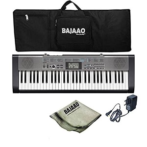 casio ctk-1300 keyboard with keyboard gig bag adaptor and polishing cloth