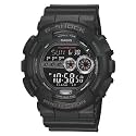 Casio G-Shock GD100-1B | Men's Tough Digital Watch | 200M Water Resistant | High-Brightness LED | Dual Time & 7-Year Battery