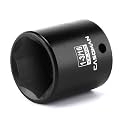 CASOMAN 1/2" Drive x 1-3/16" Impact Socket, 6-Point, SAE, CR-MO