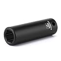 CASOMAN 1/2" Drive x 15mm Deep Impact Socket, 6-Point, Metric, CR-MO