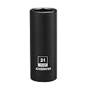 CASOMAN 1/2-Inch Drive x 21mm Deep Impact Socket, 6-Point, Metric, CR-MO