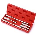 CASOMAN 6PCS 3/8-Inch Drive Magnetic Swivel Spark Plug Socket Set, Include 9/16-Inch, 5/8-Inch, 13/16-Inch, 14mm Socket, Length: 4-Inch, 6-Inch, 11-Inch, 12-Point, CR-V