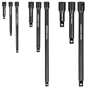 CASOMAN 9 Pieces Extension Bar Set, 1/4", 3/8" and 1/2" Drive Socket Extension, Premium Chrome Vanadium Steel with Black Phosphate Finish