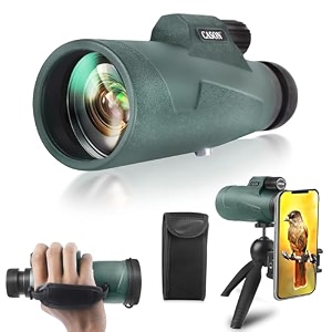 cason -high power 20x50 monocular telescope for outdoor with phone adaptertripod amp carry bag with bak4 prismfmc lenssuitable for bird watchingcampingtravel green