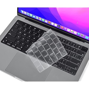 premium keyboard cover protector for 2025-2021 macbook air 1534 13634 m4 m3 m2 chip macbook pro 1434 1634 m4 m3 m2 m1 pro max chip ultra thin keyboard skin clear