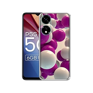 3d balloons design printed silicon soft tpu back case cover for itel p55 5g