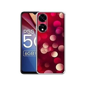 3d circles design printed silicon soft tpu back case cover for itel p55 5g