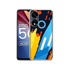 abstract stripes geometric figures printed silicon soft tpu back case cover for itel p55 5g