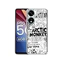 Arctic Monkeys Pattern Design Printed Silicon Soft TPU Back Case Cover for Itel P55 5G, Multicolor