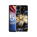 Art Flower Design Printed Silicon Soft TPU Back Case Cover for Itel P55 5G