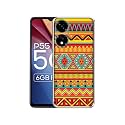 Artistic Rangoli Design Printed Silicon Soft TPU Back Case Cover for Itel P55 5G, Multicolor