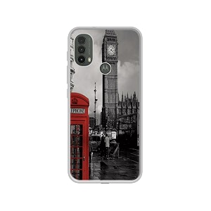 london theme design printed silicon soft tpu back case cover for motorola moto e30 4g  e40 4g