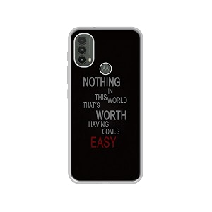 life quotes design printed silicon soft tpu back case cover for motorola moto e30 4g  e40 4g