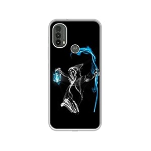 3d skull design printed silicon soft tpu back case cover for motorola moto e30 4g  e40 4g
