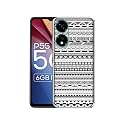 Black &amp; White Patterns Design Printed Silicon Soft TPU Back Case Cover for Itel P55 5G