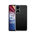 Black Circle Design Printed Silicon Soft TPU Back Case Cover for Itel P55 5G