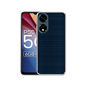 blue line design printed silicon soft tpu back case cover for itel p55 5g