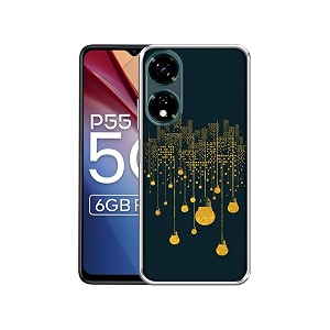 city light pattern design printed silicon soft tpu back case cover for itel p55 5g