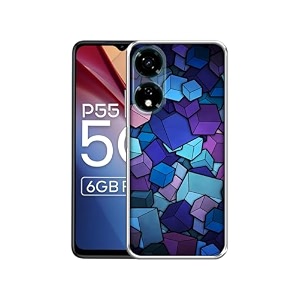 color box design printed silicon soft tpu back case cover for itel p55 5g multicolor