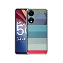 Colorful Lines Design Printed Silicon Soft TPU Back Case Cover for Itel P55 5G