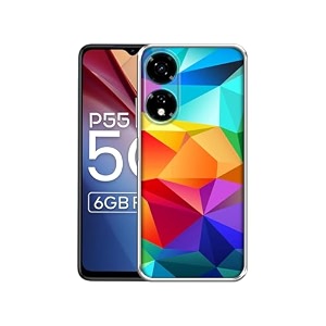 colorful pattern design printed silicon soft tpu back case cover for itel p55 5g