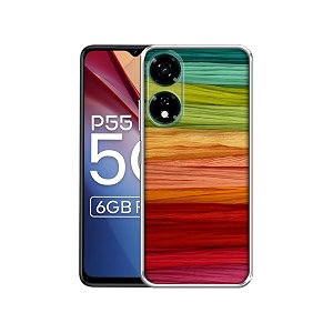 colorful thread design printed silicon soft tpu back case cover for itel p55 5g