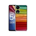 Colorful Thread Design Printed Silicon Soft TPU Back Case Cover for Itel P55 5G