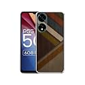 Colorful Wooden Pattern Design Printed Silicon Soft TPU Back Case Cover for Itel P55 5G