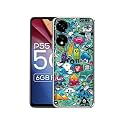 Crazy Design Printed Silicon Soft TPU Back Case Cover for Itel P55 5G, Multicolor