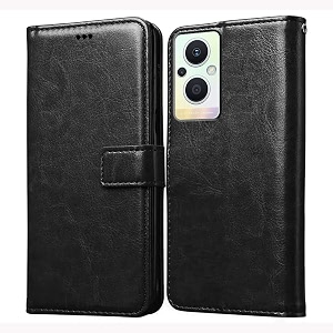 flip cover for realme narzo 50 5g  oppo k10 5g  premium leather finish  inbuilt pockets amp stand  flip cover back case for realme narzo 50 5g  oppo k10 5g  a77 5g  a57 5g black