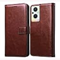 Flip Cover Back Case for Realme Narzo 50 5G / Oppo K10 5G | Premium Leather Finish | Inbuilt Pockets &amp; Stand | Flip Cover Back Case for Realme Narzo 50 5G / Oppo K10 5G / A77 5G/A57 5G (Brown)