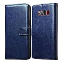 Flip Cover Back Case for Samsung Galaxy S8 4G | Premium Leather Finish | Inbuilt Pockets &amp; Stand | Flip Cover Back Case for Samsung Galaxy S8 4G (Blue)