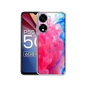 fractal paint design printed silicon soft tpu back case cover for itel p55 5g