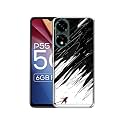 Geometric Strom Design Printed Silicon Soft TPU Back Case Cover for Itel P55 5G, Black