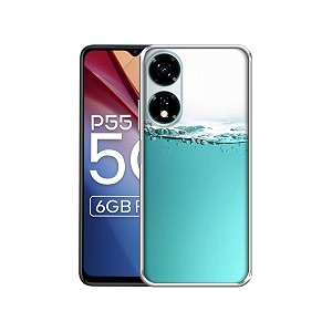 half fill design printed silicon soft tpu back case cover for itel p55 5g