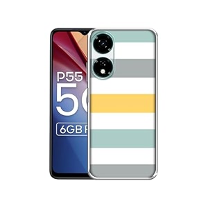line texture printed silicon soft tpu back case cover for itel p55 5g