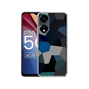 mathematical shape design printed silicon soft tpu back case cover for itel p55 5g