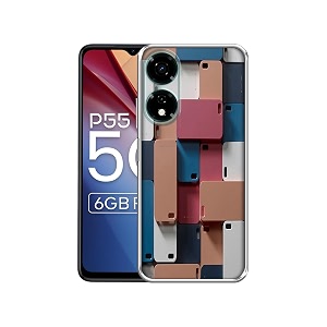 mobile cover design printed silicon soft tpu back case cover for itel p55 5g multicolor