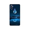 Moon Pattern Print Design 3D Printed Hard Back Case Cover for Realme Narzo 10A