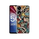 Movies Printed Silicon Soft TPU Back Case Cover for Itel P55 5G, Multicolor