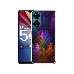 multicoloured design printed silicon soft tpu back case cover for itel p55 5g